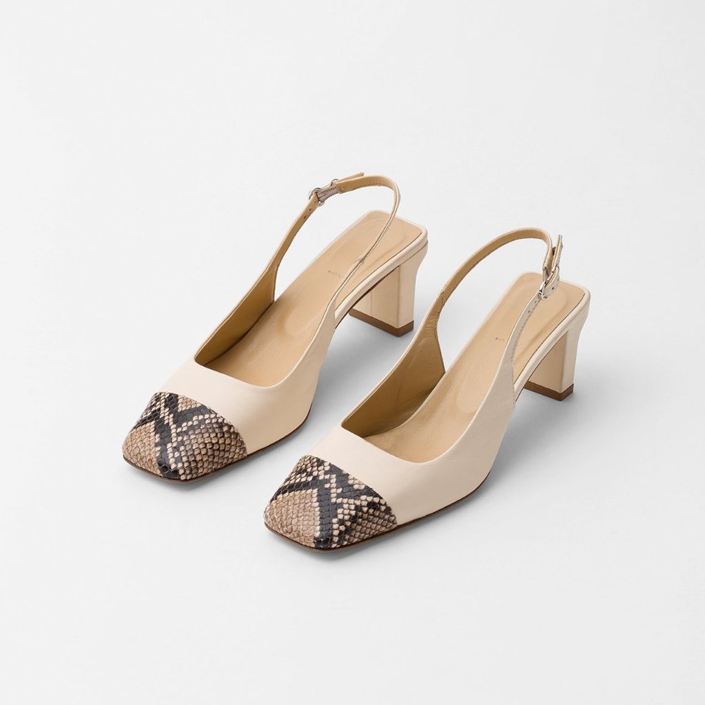 Aeyde DREW Creamy/Natural Python - Picture 3 of 4